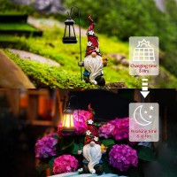 Pohabery Garden Gnomes Outdoor Statue With Solar Lights Solar Light Birdie Garden Yard Decorations Outdoor Decorations For Patio