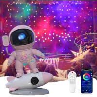 Sfour Star Projector Galaxy Night Light Astronaut Starry Nebula Ceiling Led Lamp With Timer And Remote Gift For Kids Adults For