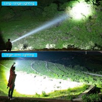 Furold Rechargeable Led Flashlights High Lumens 990 000 Lumens Super Bright Flashlight 7 Modes Wcob Work Light Powerful Flash