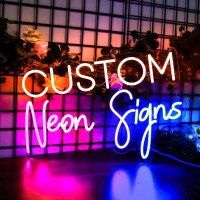 Custom Neon Signs, Personalised Large Led Neon Name Lights Sign Customizable For Wall Decor Wedding Birthday Party Bedroom Bar Shop Logo Signage