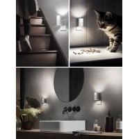 L Lohas Led Motion Sensor Night Light 2 Pack Bright Night Light 5000K Daylight White Motion Activated Night Light Dimmable