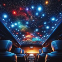 Starlight Headliner Kit Only 32W Twinkle Meteor 2In1 Light Engine Do No 003In98Ft Rgbw Fiber Optic White Shooting Stars F