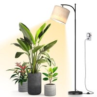 Bstrip Floor Grow Lights For Indoor Plants Full Spectrum 3000K Tall Plant Light 25W Led Grow Light With Stand Floor Lamp With