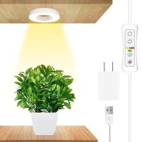 Ceiling Grow Light For Indoor Plants Yadoker 72 Leds Full Spectrum Halo Plant Light 5V Safe Voltage Growing Lamp With 81216H