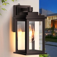 Vianis Black Dusk To Dawn Outdoor Lights For House 2 Pack Outdoor Wall Lights Waterproof Porch Lights Outdoor Exterior Lighti