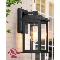 Vianis Black Dusk To Dawn Outdoor Lights For House 2 Pack Outdoor Wall Lights Waterproof Porch Lights Outdoor Exterior Lighti