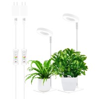 Yadoker Halo Plant Grow Light Led Growing Light Full Spectrum For Indoor Plants Height Adjustable Automatic Timer 5V Low Safe