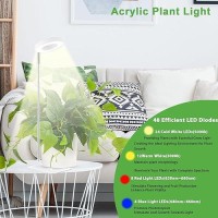 Yadoker Halo Plant Grow Light Led Growing Light Full Spectrum For Indoor Plants Height Adjustable Automatic Timer 5V Low Safe