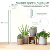 Yadoker Halo Plant Grow Light Led Growing Light Full Spectrum For Indoor Plants Height Adjustable Automatic Timer 5V Low Safe