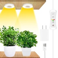 Ceiling Grow Light For Indoor Plants Yadoker 48 Leds Full Spectrum Halo Plant Light 5V Safe Voltage Growing Lamp With 81216H