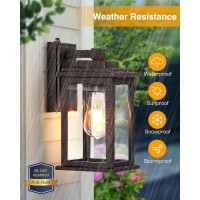 Vianis Bronze Dusk To Dawn Outdoor Lighting 2 Pack Outdoor Lights For House Waterproof Porch Lights Outdoor Exterior Lighting