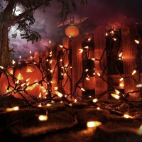 Toodour Candy Corn Halloween Lights 25Ft 100 Count Incandescent Halloween String Lights Ul Certified Connectable Mini Bulbs Ye