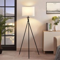 Tripod Floor Lamp 61 Tall Floor Lamps Standing Lamp With Rotary Switch Modern Floor Lamp Simple Design With White Shade B