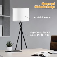 Tripod Floor Lamp 61 Tall Floor Lamps Standing Lamp With Rotary Switch Modern Floor Lamp Simple Design With White Shade B