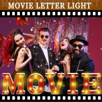 Aurelema Movie Light Up Letters Sign Party Decorations Battery Powered Marquee Lighted Sign Alphabet Led Letter Lights For Night