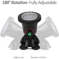 Hgservu Pond Lights Led Underwater Fountain Lights 36Led Bulbs With Timer Remote Control Colors Changing Submersible Spotlight S