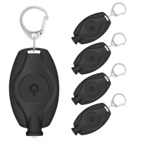 Risemart 5 Pack Keychain Flashlight 14 Lumens Bright Led Keychain Light 2 Modes Portable Mini Key Ring Light For Ourdoor Campi