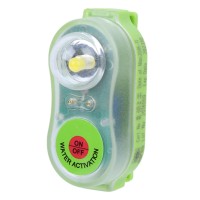 Yctze Led Sea Life Jacket Light, Lithium Conspicuous Light Lamp, Selflighting Lifesaving Flashlight For Aviation, Ideal For Seawater Use (Cyan)