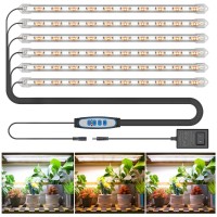 Kullsinss 6 Bars Grow Light Strip 36W 360 Leds Grow Lights For Indoor Plants Full Spectrum 660Nm3000K6000K Sunlike Plant Lig