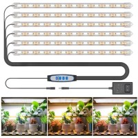 Kullsinss 6 Bars Grow Light Strip 36W 360 Leds Grow Lights For Indoor Plants Full Spectrum 660Nm3000K6000K Sunlike Plant Lig