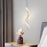 Modern Kitchen Island Pendant Lights Fixtures Led Dimming Hanging Droplight Vintage Adjustable Height Single Head Pendant Lamp Nordic Room Lounge Hanging Lights Gold Pendant Ceiling Light ( Color : Go