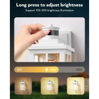 Opaxis White Motion Sensor Light Outdoor 2 Pack Dusk To Dawn Outside Lights For House Antirust Exterior Light Fixture Waterp