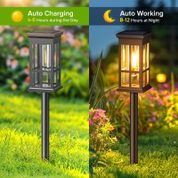 Kooper Solar Pathway Lights Outdoor 8 Pack Modern Solar Garden Lights Outdoor Waterproof Bright Solar Outdoor Landscape Path L