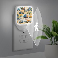 Led Night Light, Cartoon Truck Night Lights Plug Into Wall Graffiti Truck Warm Plug In Night Light Dusk To Dawn Sensor Led Lights For Bedroom Bathroom Stairway Hallway Kitchen