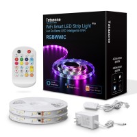 Tatazone 656Ft Rgbwwic Wifi Smart Flowing Led Strip Light Rgb Chasing Effecttunable White 3000K6500K Led Lights Work With A