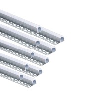 Besseto Plasterin Led Channel 10 Pack 66Ft2 Meter Trim Edge Tile Led Strip Aluminum Channel Trimless Recessed Drywall Alumin