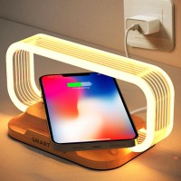 Small Nightstand Lamp With Wireless Charger Cute Bedside Lamp For Bedroom Small Table Lamp Mini Night Light For Boys Girls Tiny