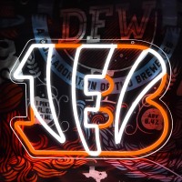 Bengal Neon Signs For Wall Decor Football Neon Light For Football Fans Neon Sign For Man Cave Decor Football Team Neon For Club