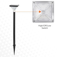 pCrafted from cast aluminum the Gama Sonic Luxor Solar Pathway Lights Set of 2 boast a contemporary and sleek aesthetic enhancing the visual appeal of your outdoor spacesp