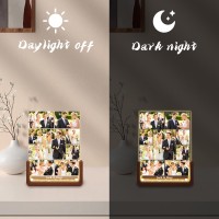 Personalized Night Light With Acrylic Plaque Custom Picture Light Frame Customizable Light Up Picture Frame With Photo Collage Text- Mothers Day Gifts For Mum Mummy Nan Grandma Valentines Day Gifts