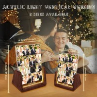 Personalized Night Light With Acrylic Plaque Custom Picture Light Frame Customizable Light Up Picture Frame With Photo Collage Text- Mothers Day Gifts For Mum Mummy Nan Grandma Valentines Day Gifts