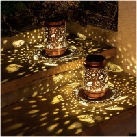 Frog Solar Lanterns Outdoor Waterproof Hanging Solar Lights Frog Gifts For Women Men Metal Decorative Led Frog Lanterns For Gard