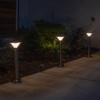 pThe Gama Sonic Luxor Stainless Steel Bollard Solar Light stands out with its impressive and powerful illumination for residential use providing wide distribution of light for landscapes and pathwaysp