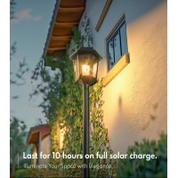 63 In Solar Pole Lights Outdoor 2 Pack Vintage Solar Lamp Post Lights Outdoor Decorations For Yard Waterproof Ip44 Outdoor De