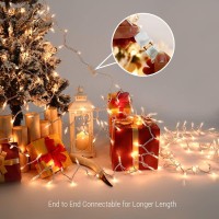 Brizled Twinkle Christmas Lights 2163Ft 100Ct Incandescent String Lights Connectable Clear Christmas Lights Warm White Ligh