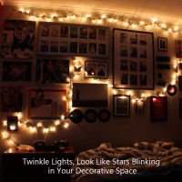 Brizled Twinkle Christmas Lights 2163Ft 100Ct Incandescent String Lights Connectable Clear Christmas Lights Warm White Ligh