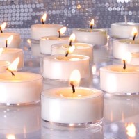 Devi Soy Tea Lights Candles 50 Pack Unscented White Tealight Candles Bulk4 Hours Long Burning Small Mini Tea Light Candlesbu