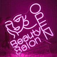 Lmsignly Beauty Salon Open Neon Sign Salon Neon Light Beauty Salon Led Light Open Neon Light Up Sign For Beauty Salon Nails Stud