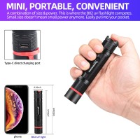 Darkbeam Uv Flashlight 365Nm Light Black Lights Powerful Mini Woods Lamp Usb Rechargeable Portable Led Ultraviolet Blacklight Fl