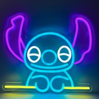 Stitch Neon Signs Stitch Bedroom Lights Stitch Led Lights Stitch Game Room Decorations Neon Stitch Fan Favorite Gifts Childrens