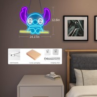 Stitch Neon Signs Stitch Bedroom Lights Stitch Led Lights Stitch Game Room Decorations Neon Stitch Fan Favorite Gifts Childrens