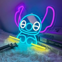 Stitch Neon Signs Stitch Bedroom Lights Stitch Led Lights Stitch Game Room Decorations Neon Stitch Fan Favorite Gifts Childrens