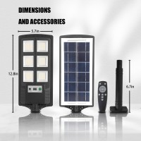 Wattake Solar Lights Outdoor 6000K 150W Led Solar Street Light Motion Sensor 15000Lm Solar Parking Lot Light Dusk To Dawn Solar