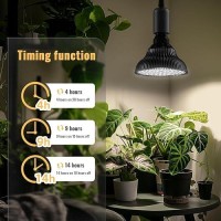 Speeplant Hanging Grow Lights For Indoor Plants 25W 5000K Led Hanging Grow Light With Timer Height Adjustable Hanging Plant L