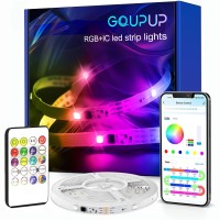 Gupup 164 Ft Rgb Smart Ic Rgb Led Strip Lights Led Strip For Bedroom 5050 Led Lights For Room Diy Multiple Colors On One Lin