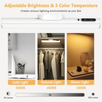 Bravzurg Rechargeable Magnetic Led Light Bar With Remote Under Cabinet Lighting Wireless Battery Powered Operated Wall Strip L